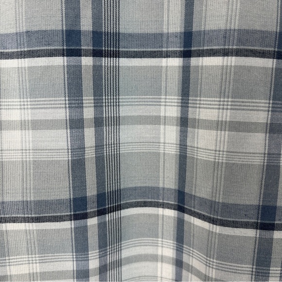 PRANA Men's Plaid Short Sleeve Breathe Snap Closure Shirt Blue/Gray Size X-Large - Picture 7 of 9